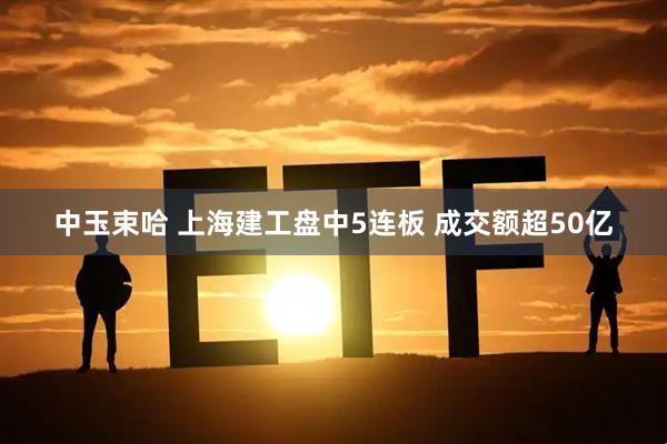 中玉束哈 上海建工盘中5连板 成交额超50亿