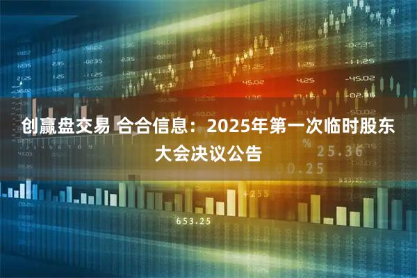 创赢盘交易 合合信息：2025年第一次临时股东大会决议公告