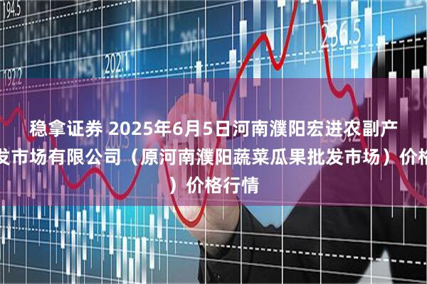稳拿证券 2025年6月5日河南濮阳宏进农副产品批发市场有限公司（原河南濮阳蔬菜瓜果批发市场）价格行情