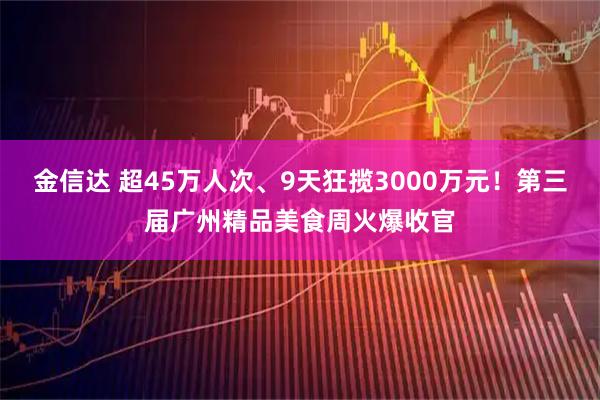 金信达 超45万人次、9天狂揽3000万元！第三届广州精品美食周火爆收官