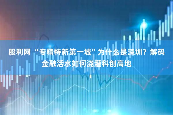 股利网 “专精特新第一城”为什么是深圳？解码金融活水如何浇灌科创高地